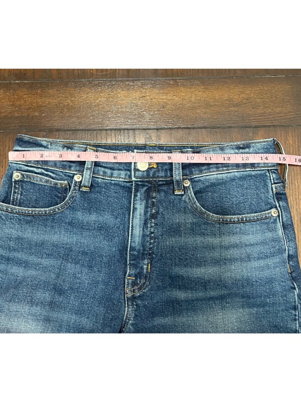 J.Crew Classic Straight Jeans High Rise 27 Liberty St. Fading Distressed Classic - Picture 8 of 11